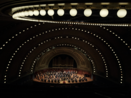 Ann Arbor Symphony Orchestra performing at Hill Auditorium